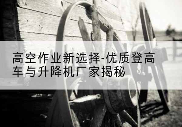 沙登高车厂家-高空作业新选择-优质登高车与升降机厂家揭秘